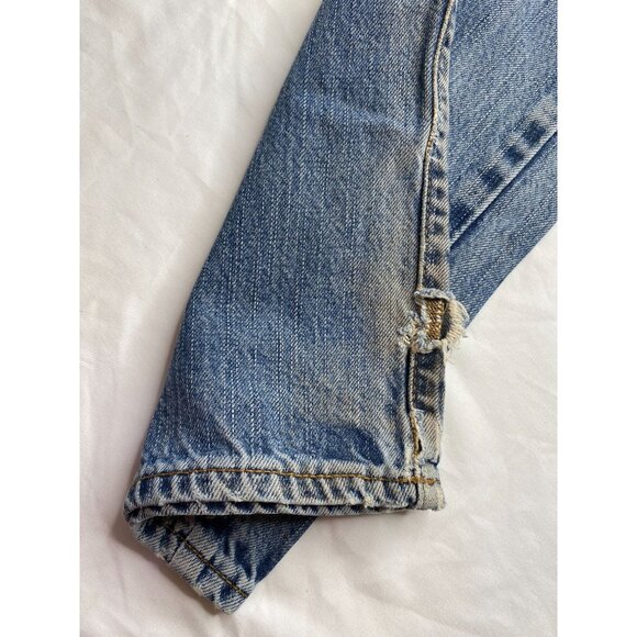 American Eagle Outfitters AEO Distressed Blue Denim Straight Jeans Men's size 29 - Picture 7 of 15